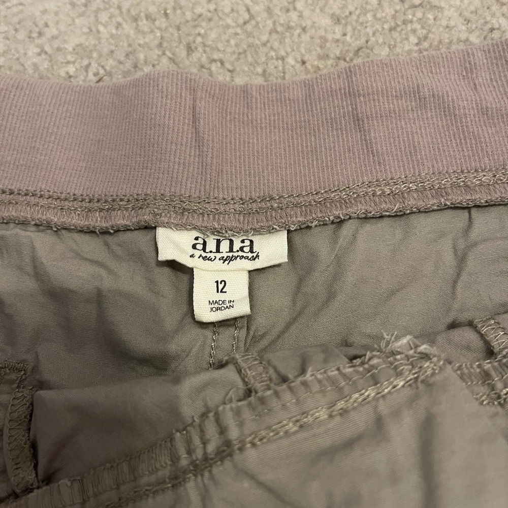 a.n.a Tan Cargo Shorts with Drawstring Waist - Picture 2 of 3